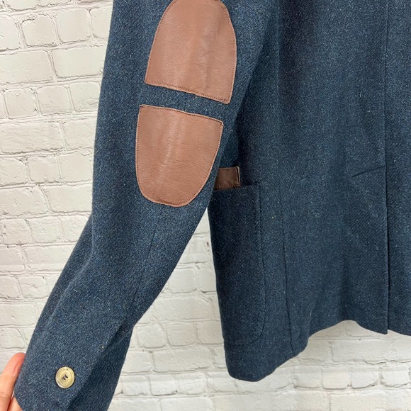 Braddock Time for Peace Vintage Jacket Faux Leather Details Mens 52 - Picture 9 of 12